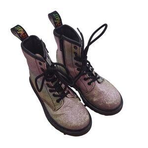 Dr Marten Pastel Sparkle Boots, Size Kids 1